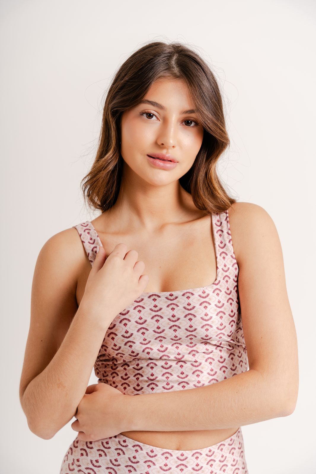 Top Cropped Estampa Blush by BEE GRACIE - TOPS