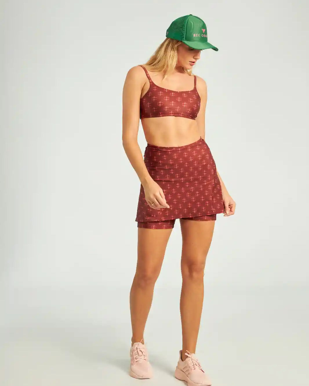 Pink Teddy Bear Tennis Skirt