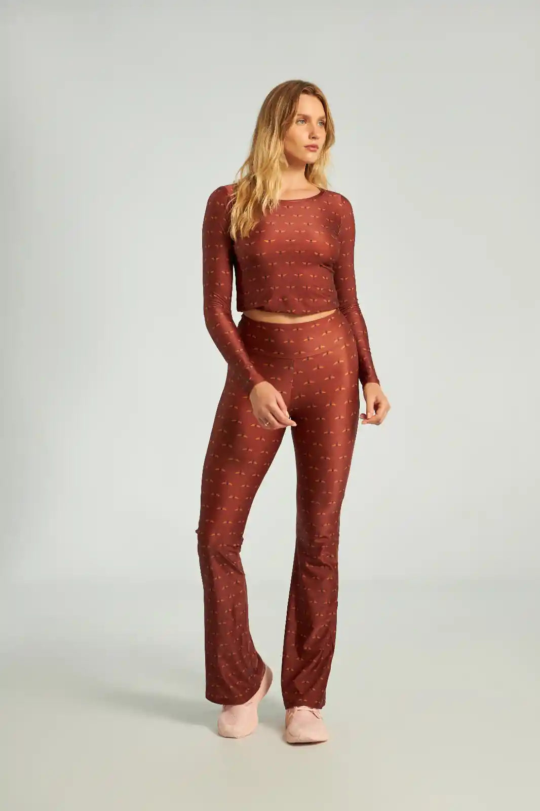 Honeycomb Long Sleeve Top