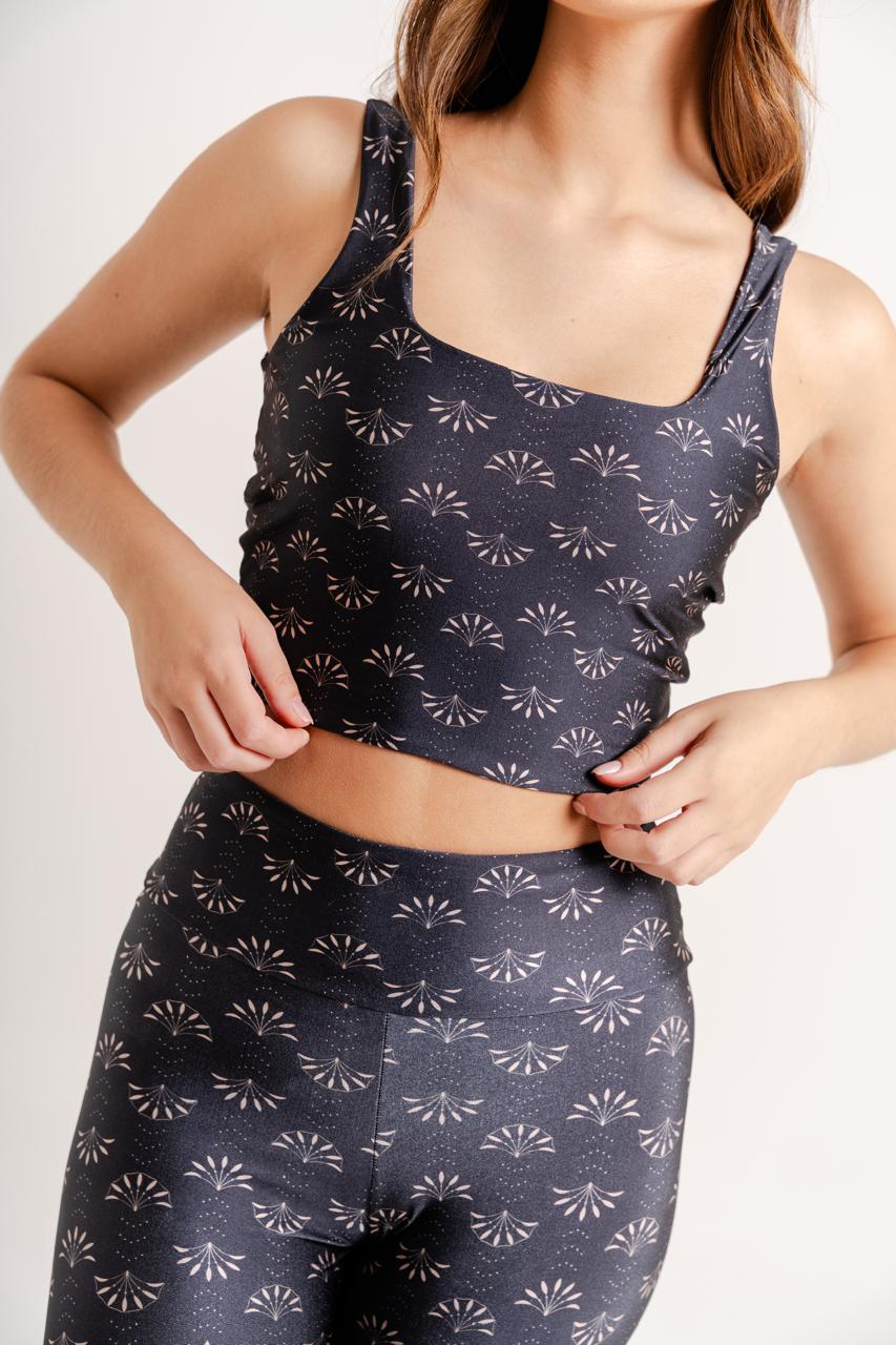 Top Cropped Estampa Dahlia by BEE GRACIE - TOPS