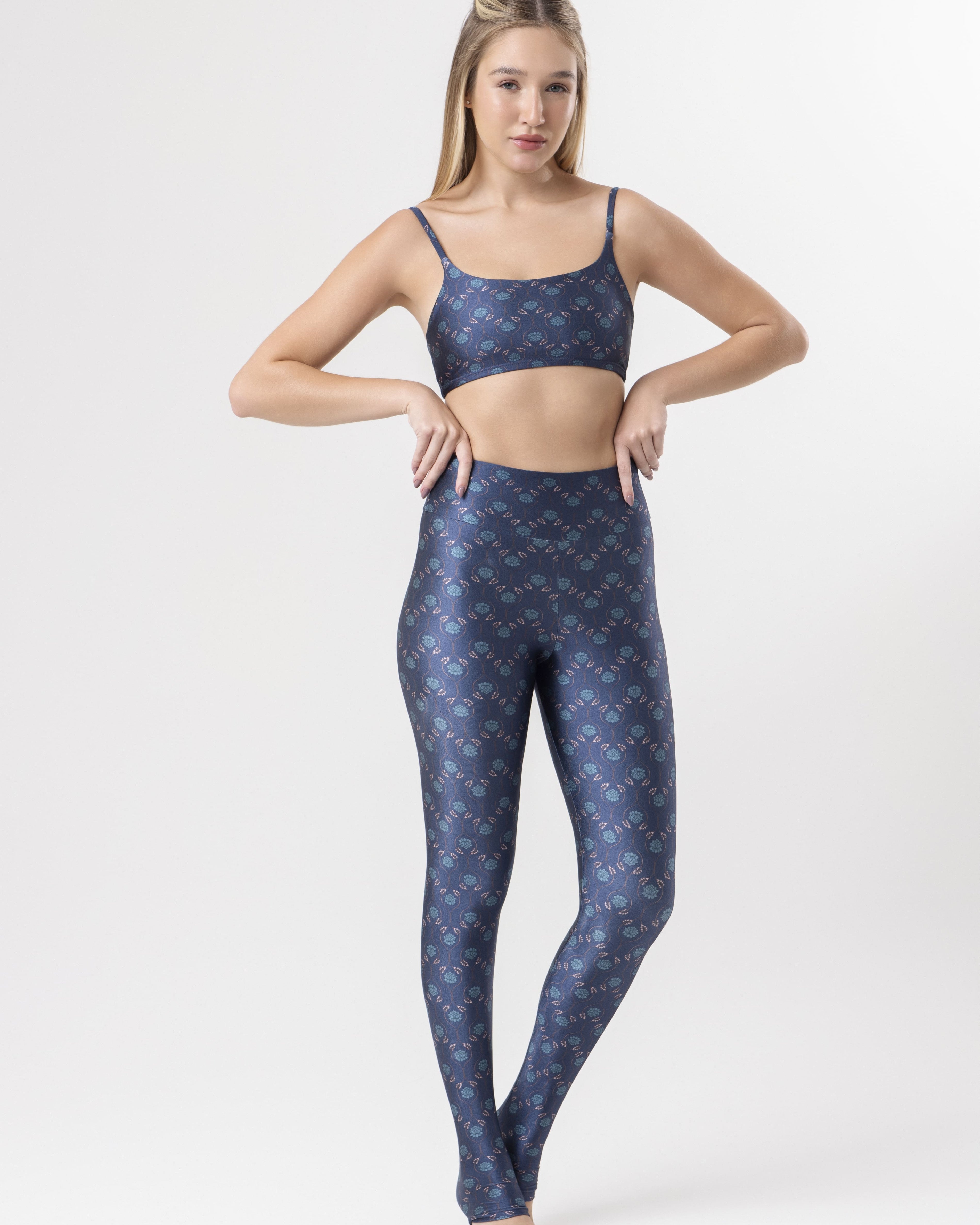 Blue Lotus Legging — High Waist
