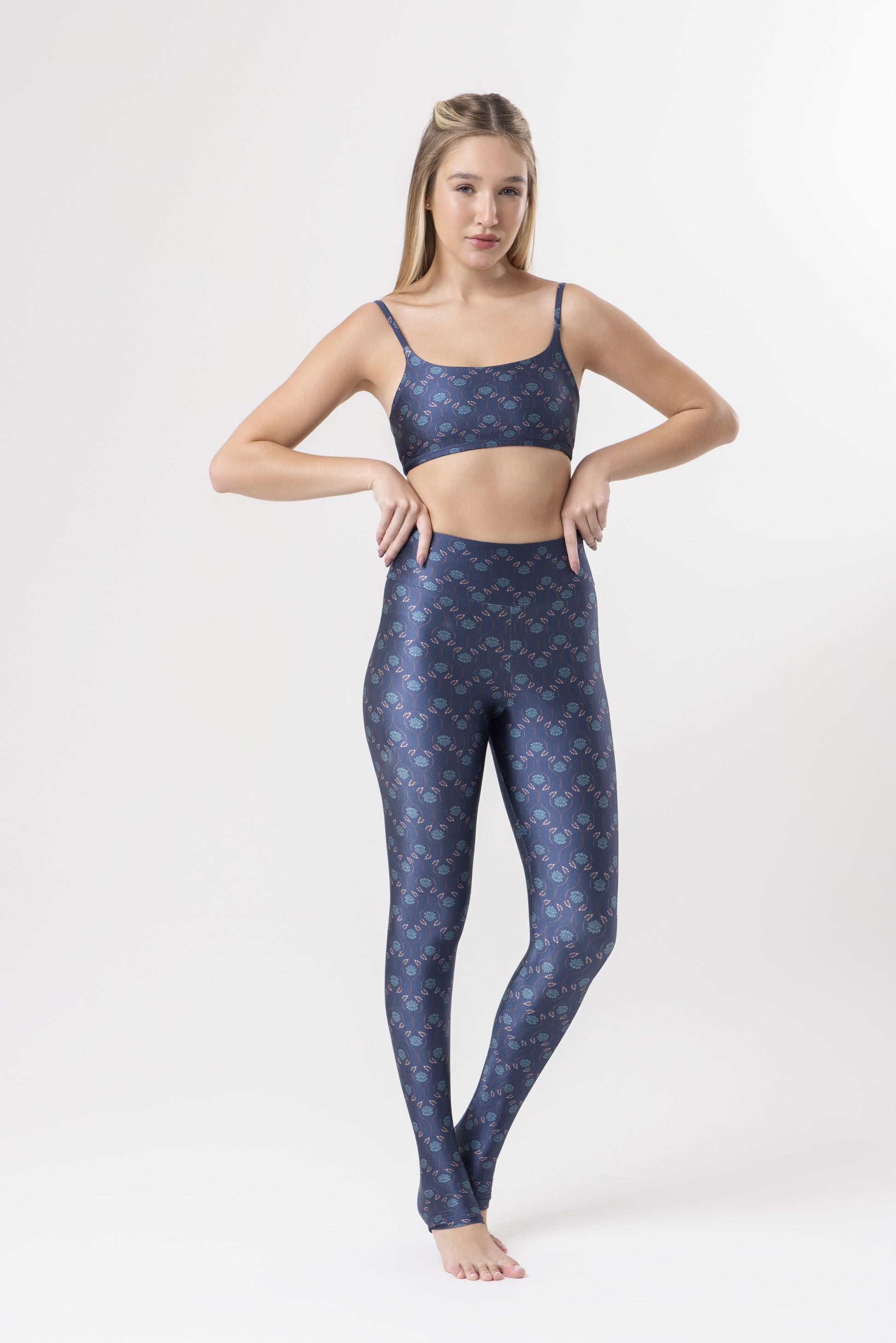 Blue Lotus Legging — High Waist