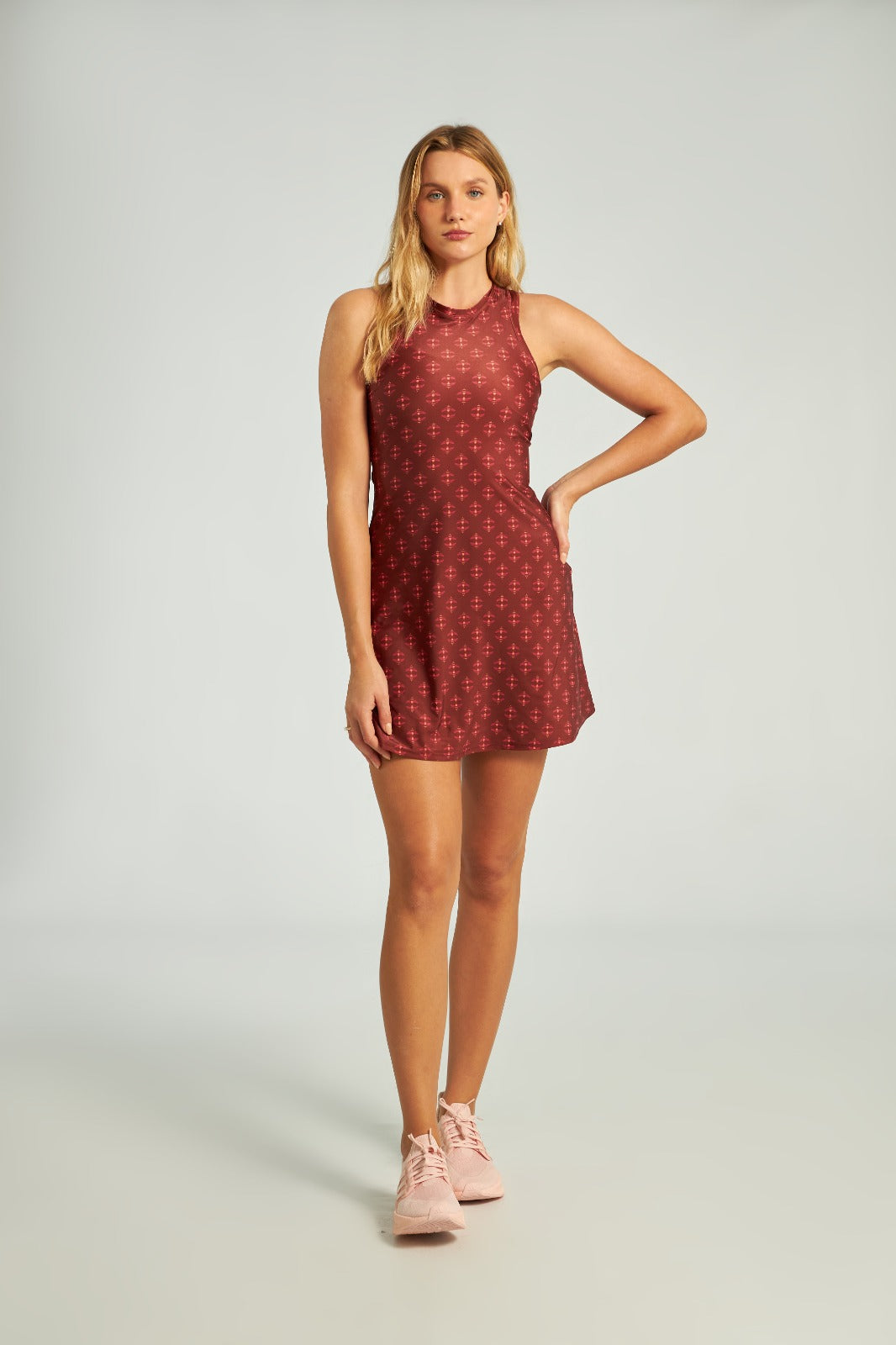 Pink Teddy Bear Dress with Shorts