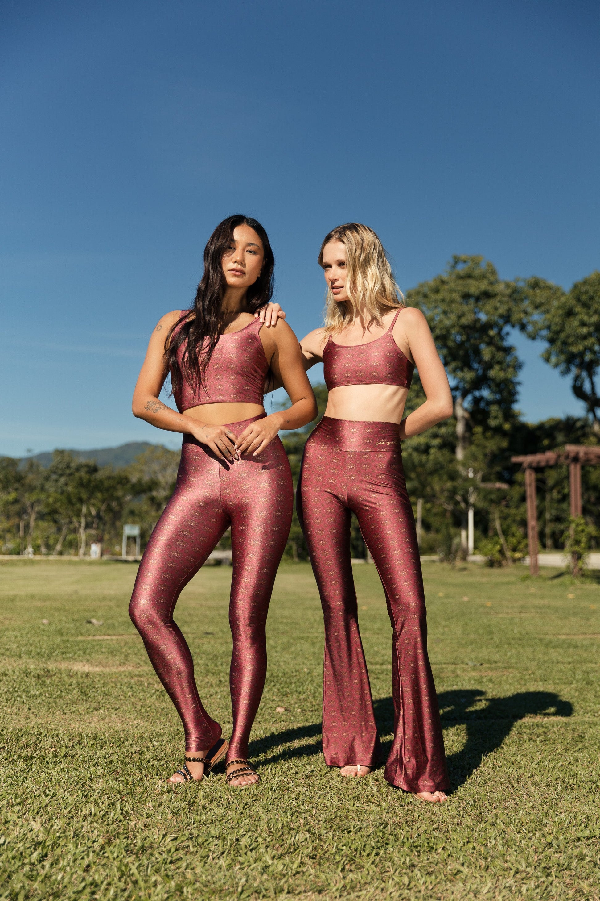 Flor de Lis Legging — High Waist