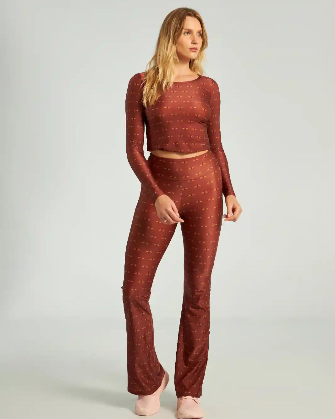 Honeycomb Flare Pants
