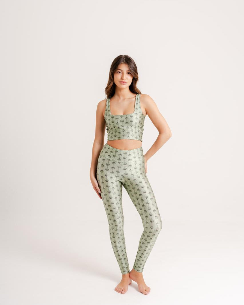 Legging Estampa Wildflower modelo Skin by BEE GRACIE - CALÇAS