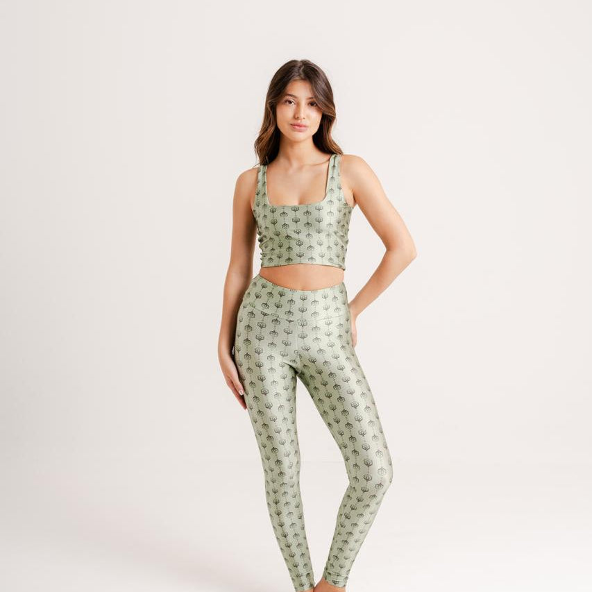 Legging Estampa Wildflower modelo Skin by BEE GRACIE - CALÇAS