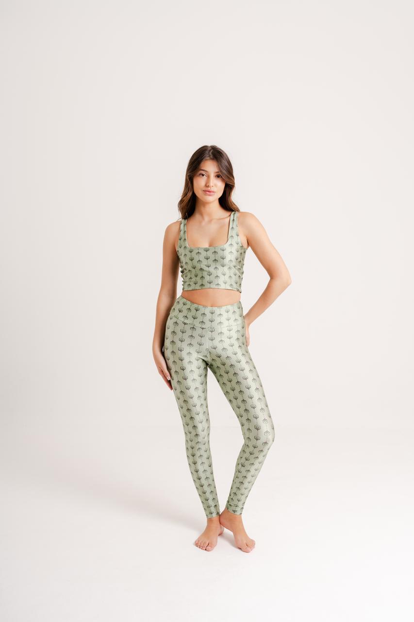 Legging Estampa Wildflower modelo Skin by BEE GRACIE - CALÇAS