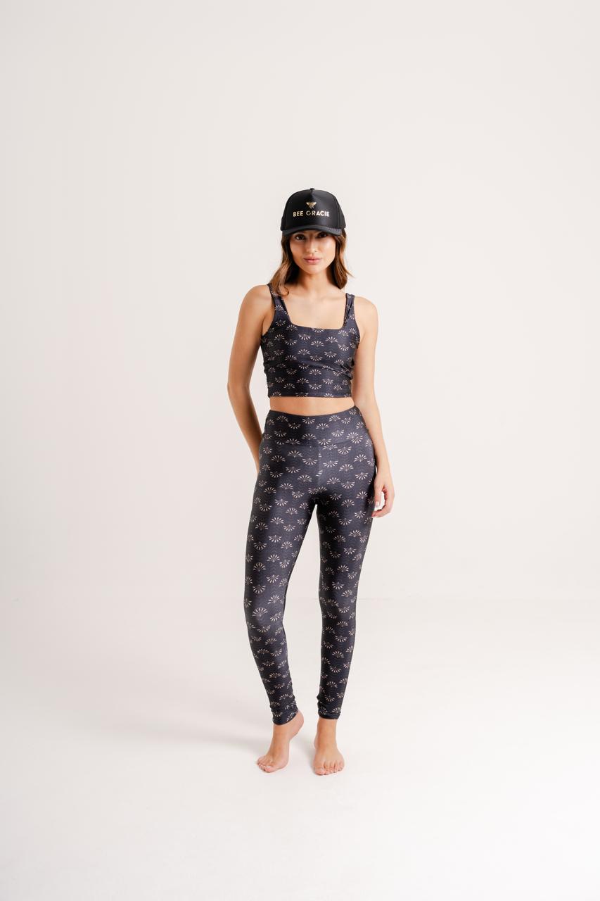 Legging Estampa Dahlia modelo Skin by BEE GRACIE - CALÇAS
