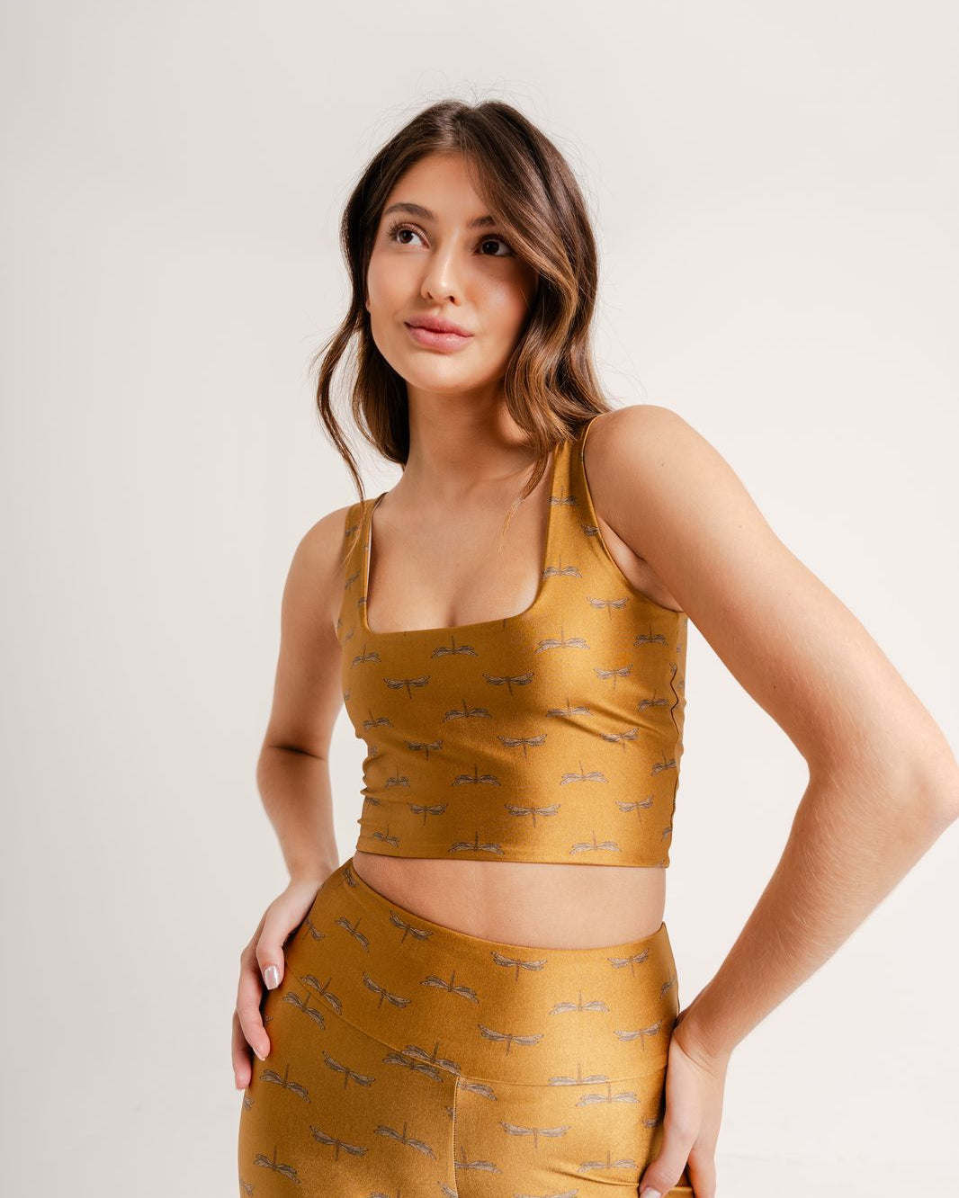 Top Cropped Estampa Dragonfly by BEE GRACIE - TOPS