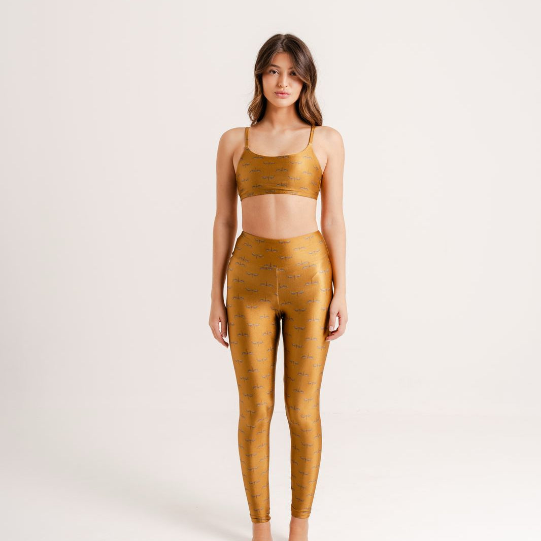 Legging Estampa Dragonfly modelo Skin by BEE GRACIE - CALÇAS