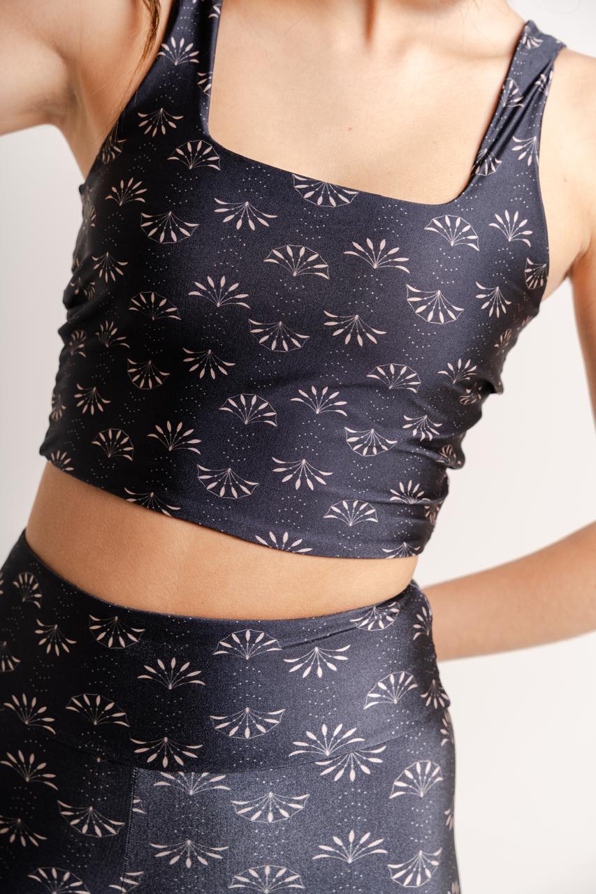 Top Cropped Estampa Dahlia by BEE GRACIE - TOPS