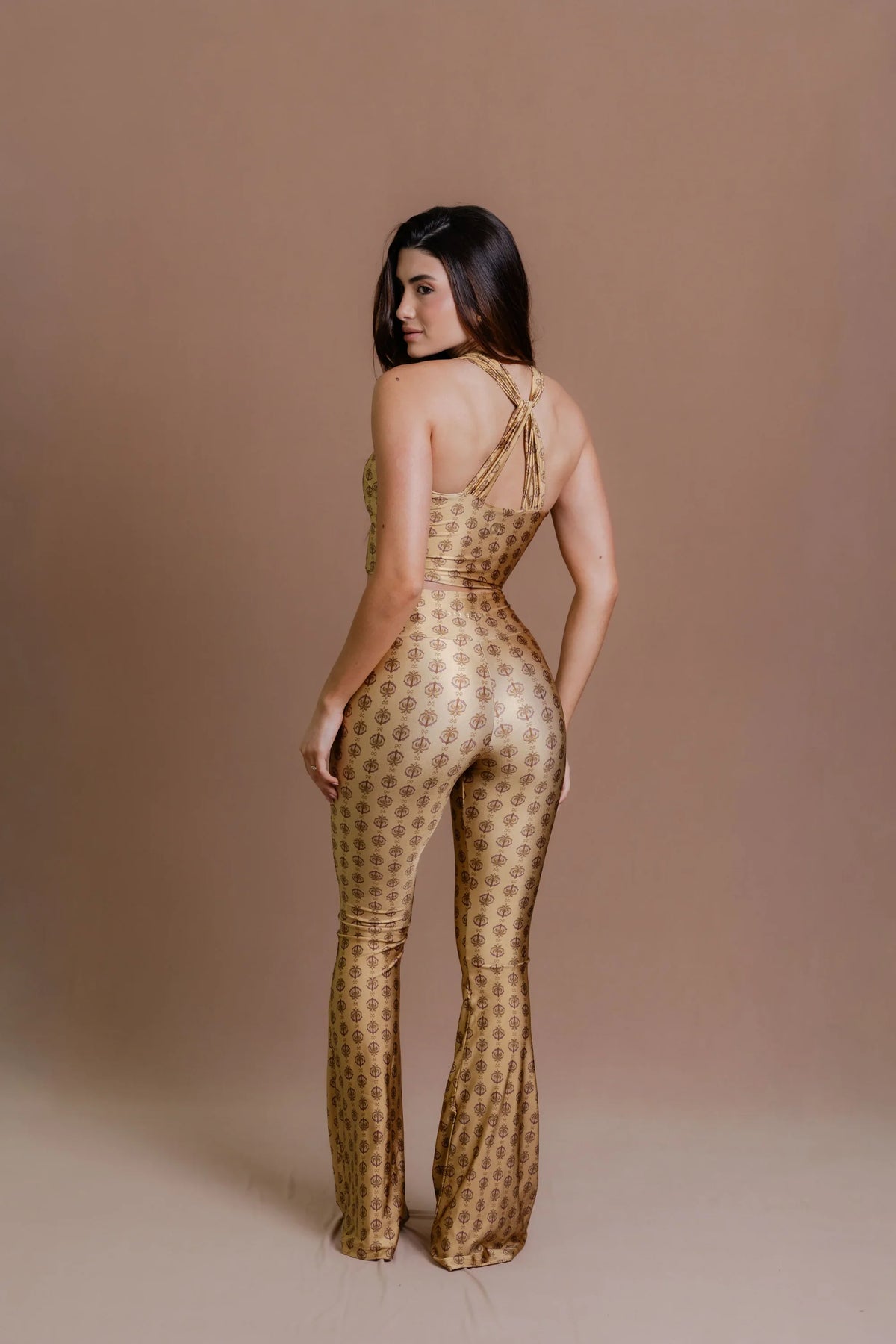 Golden Breeze Flare Pants
